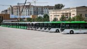 Шымкентте жаңа автобустар бағытқа шықты