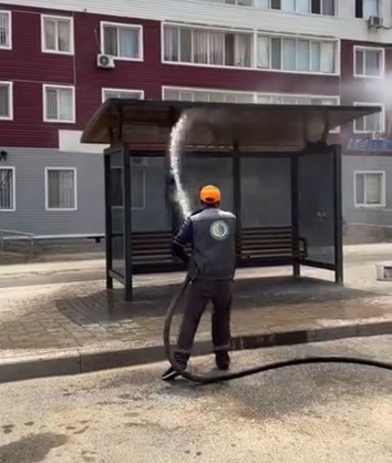 Қаратау ауданында аялдамалар тазалығы жіті бақылауда